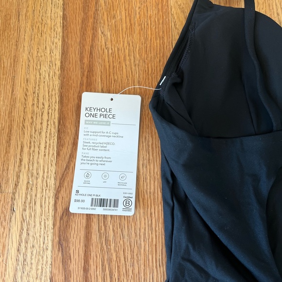 Black Athleta Keyhole Onepiece - Picture 6 of 6